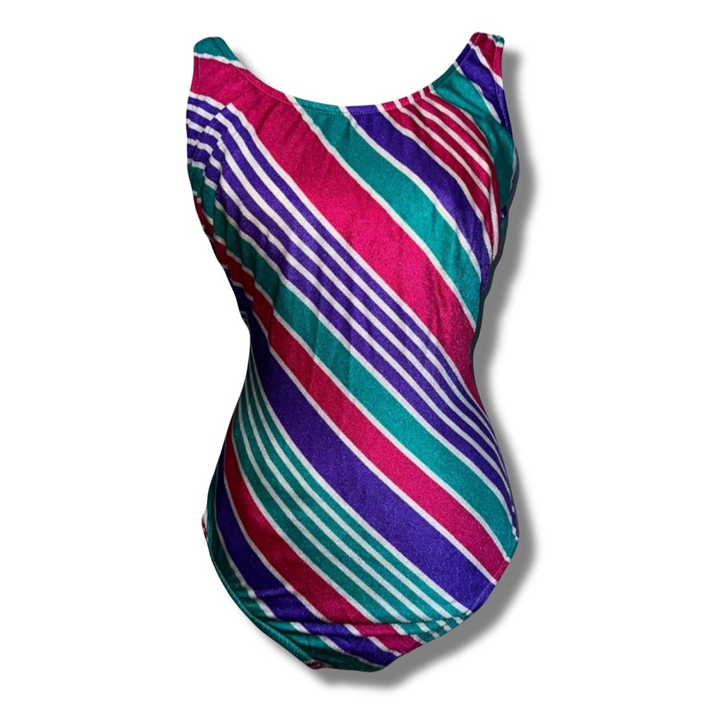 Vintage Striped Swimsuit
